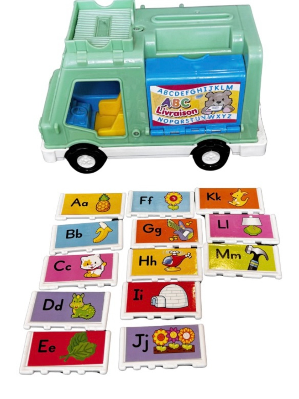 Fisher-Price FRENCH ABC Letter Delivery Truck with Alphabet Tiles